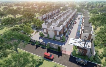 Lingkungan perumahan Winston Residence dilihat dari atas